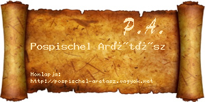 Pospischel Arétász névjegykártya